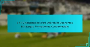 3-4-1-2 Adaptaciones Para Diferentes Oponentes: Estrategias, Formaciones, Contramedidas