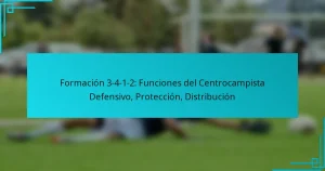 Formación 3-4-1-2: Funciones del Centrocampista Defensivo, Protección, Distribución