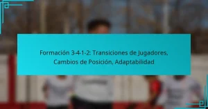 Formación 3-4-1-2: Transiciones de Jugadores, Cambios de Posición, Adaptabilidad